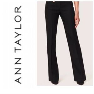 NWT Ann Taylor linen black wide leg pants